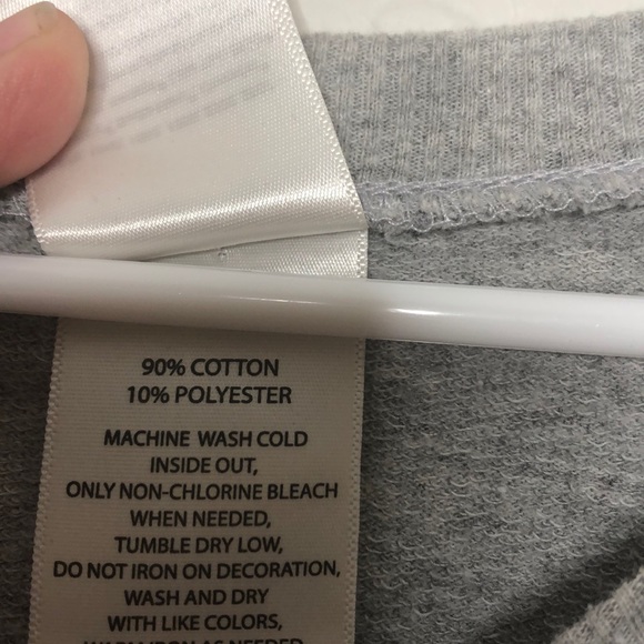 Bonjour Scoop Neck Pullover Sweatshirt Long Sleeve - Picture 7 of 8